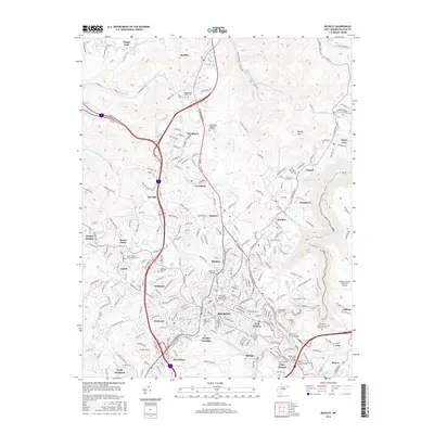 2016 Map of Beckley, 2016 Print