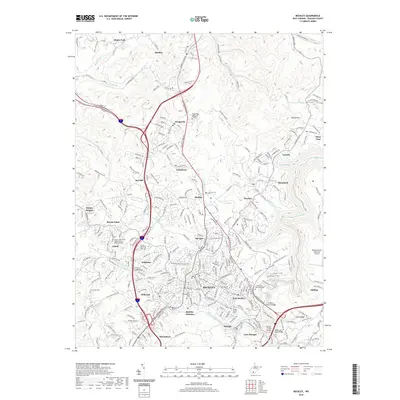2019 Map of Beckley, 2019 Print