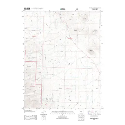 2013 Map of Beckwith Mountain, 2013 Print