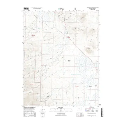 2016 Map of Beckwith Mountain, 2016 Print