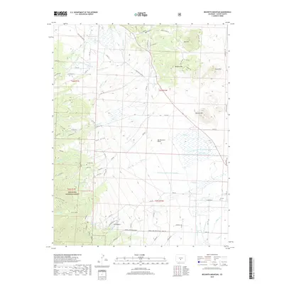 2019 Map of Beckwith Mountain, 2019 Print