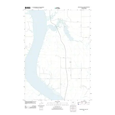 2012 Map of Bedashosha Lake, 2012 Print