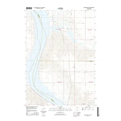 2015 Map of Bedashosha Lake, 2015 Print
