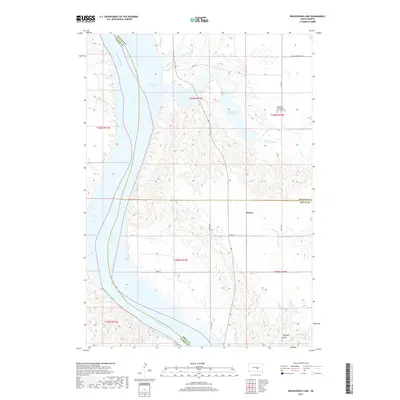 2017 Map of Bedashosha Lake, 2017 Print