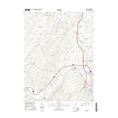 2016 Map of Bedford, 2016 Print