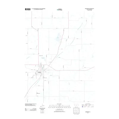 2013 Map of Bedford, 2013 Print