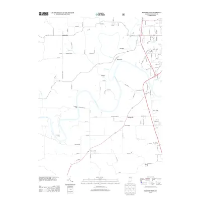 2013 Map of Bedford West, 2013 Print