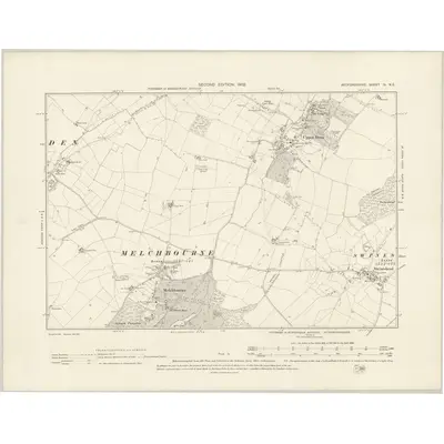 1899 Map of Bedfordshire IV.NE, 1902 Print