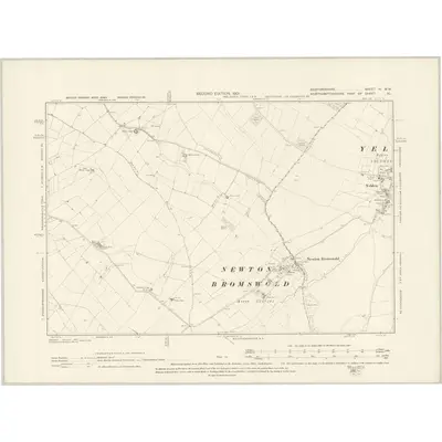 1899 Map of Bedfordshire IV.NW, 1901 Print