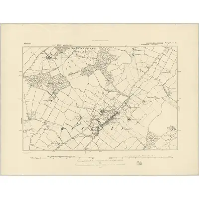 1882 Map of Bedfordshire IV.SE, 1883 Print