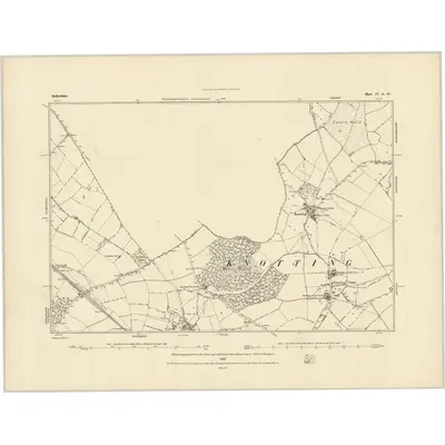 1882 Map of Bedfordshire IV.SW, 1883 Print
