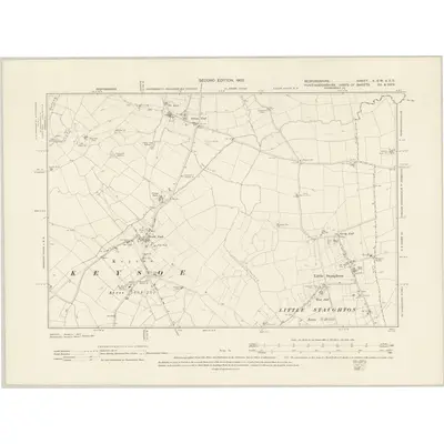 1902 Map of Bedfordshire V.SW & SE