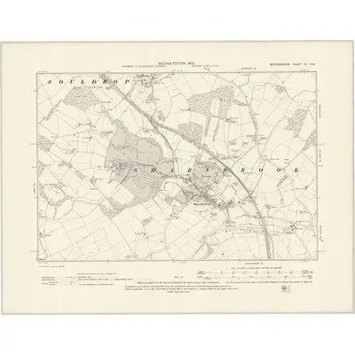 1899 Map of Bedfordshire VII.NW, 1902 Print