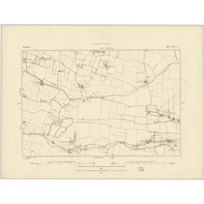 1882 Map of Bedfordshire VIII.SE, 1883 Print