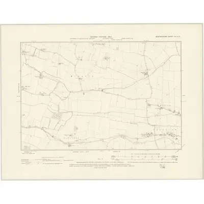 1900 Map of Bedfordshire VIII.SE, 1902 Print