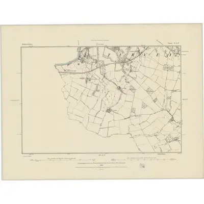 1881 Map of Bedfordshire X.SE, 1884 Print