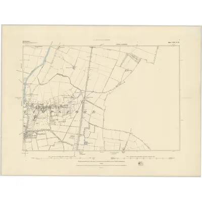 1882 Map of Bedfordshire XIII.NW, 1883 Print