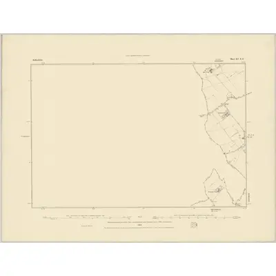 1881 Map of Bedfordshire XV.NE, 1885 Print