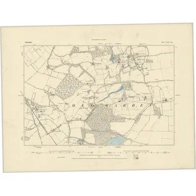 1881 Map of Bedfordshire XVII.SE, 1885 Print