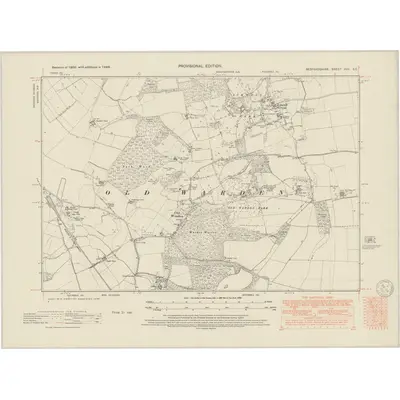 1948 Map of Bedfordshire XVII.SE, 1950 Print