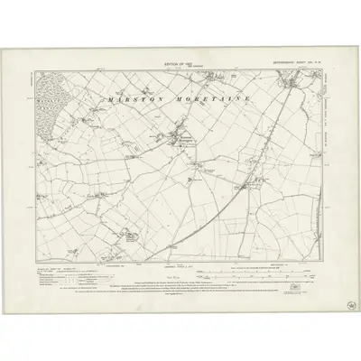 1924 Map of Bedfordshire XXI.NW, 1941 Print