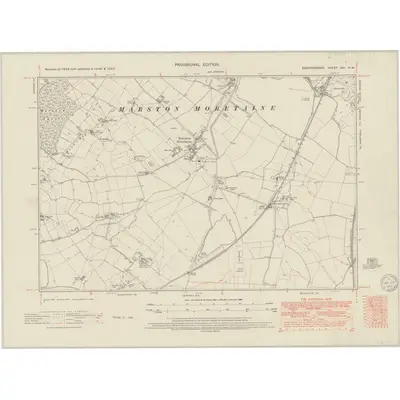 1946 Map of Bedfordshire XXI.NW, 1950 Print