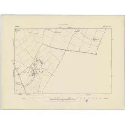 1881 Map of Bedfordshire XXIII.NE, 1884 Print