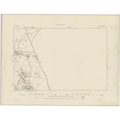 1881 Map of Bedfordshire XXIII.SE, 1884 Print
