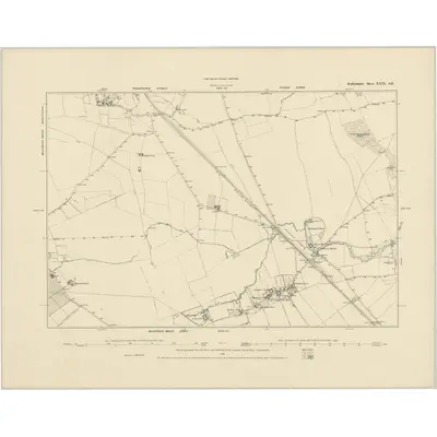 1879 Map of Bedfordshire XXIX.SE, 1886 Print