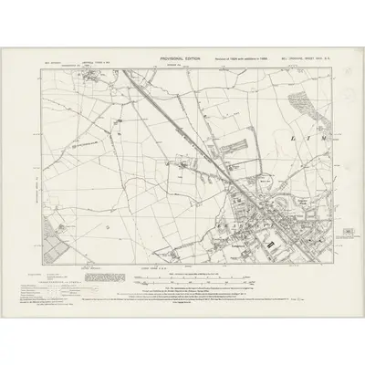 1938 Map of Bedfordshire XXIX.SE, 1944 Print