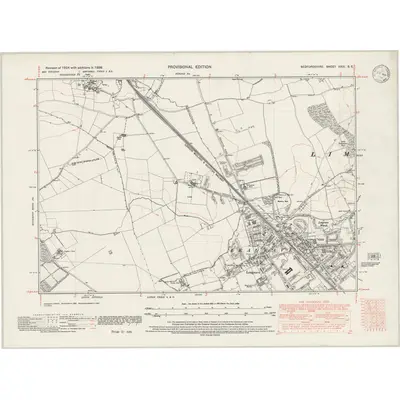 1938 Map of Bedfordshire XXIX.SE, 1946 Print