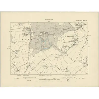 1881 Map of Bedfordshire XXVI.NW, 1887 Print