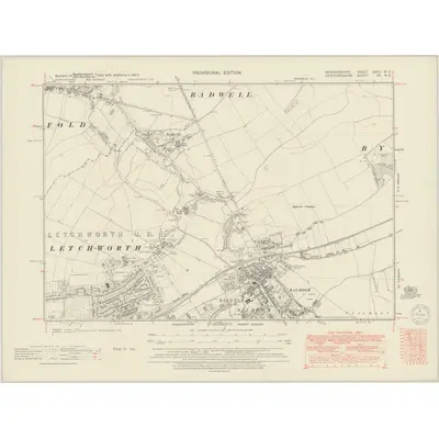 1947 Map of Bedfordshire XXVII.NE, 1950 Print