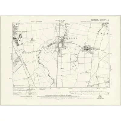 1921 Map of Bedfordshire XXVII.NW, 1925 Print