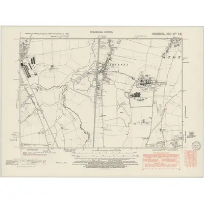 1948 Map of Bedfordshire XXVII.NW, 1950 Print