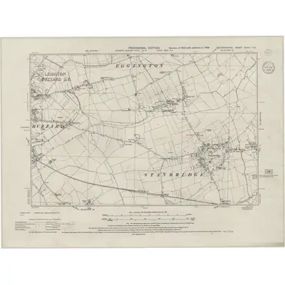 1938 Map of Bedfordshire XXVIII.SE, 1944 Print