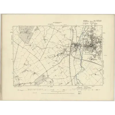 1879 Map of Bedfordshire XXVIII.SW, 1887 Print