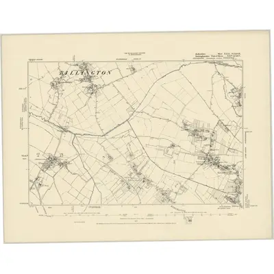 1879 Map of Bedfordshire XXXI.NE & SE, 1887 Print