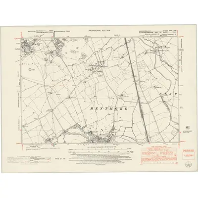 1950 Map of Bedfordshire XXXI.NW, 1952 Print