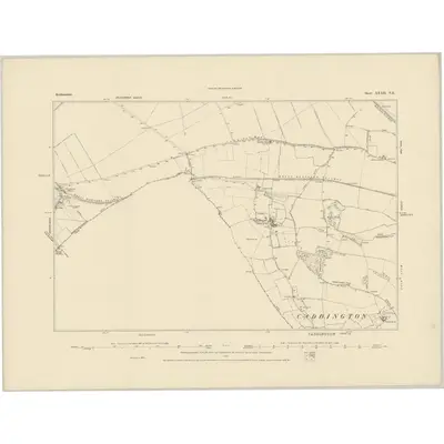 1879 Map of Bedfordshire XXXII.NE, 1884 Print
