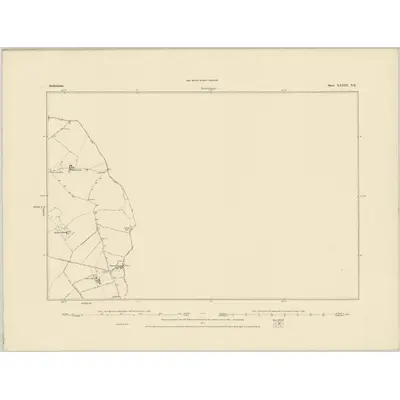 1879 Map of Bedfordshire XXXIII.NE, 1884 Print