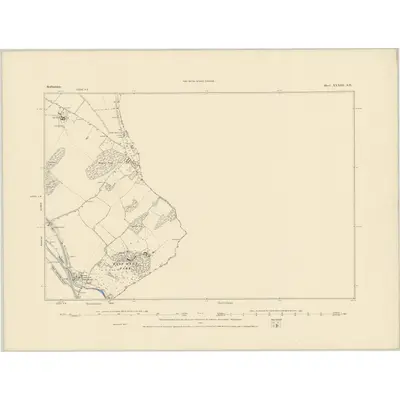 1879 Map of Bedfordshire XXXIII.SE, 1885 Print