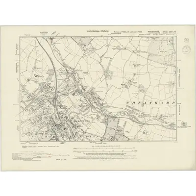 1938 Map of Bedfordshire XXXV.NE, 1944 Print