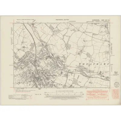 1946 Map of Bedfordshire XXXV.NE, 1950 Print