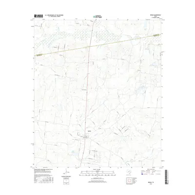2016 Map of Bedias, 2016 Print