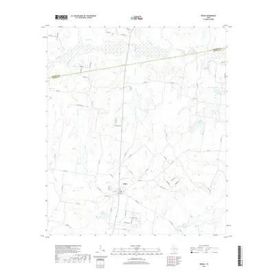 2019 Map of Bedias, 2019 Print
