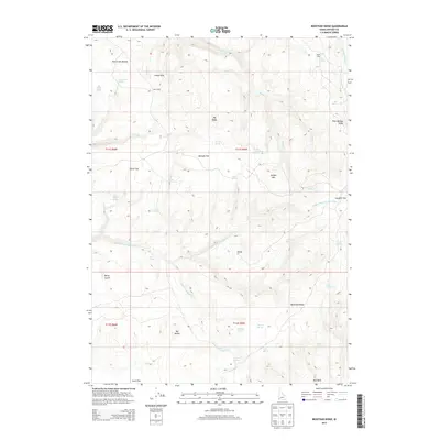 2013 Map of Bedstead Ridge, 2013 Print
