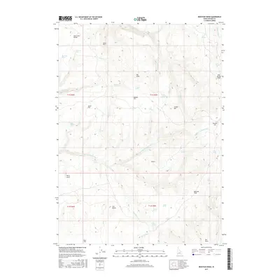 2017 Map of Bedstead Ridge, 2017 Print