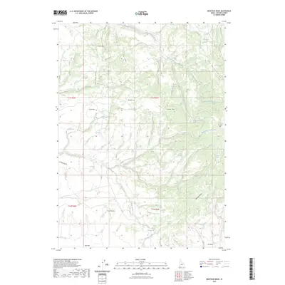 2023 Map of Bedstead Ridge, 2023 Print
