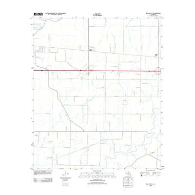 2012 Map of Bee Bayou, 2012 Print